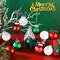 12 Pcs Christmas Ball Ornaments - 2.4 Inch (Red Green White)